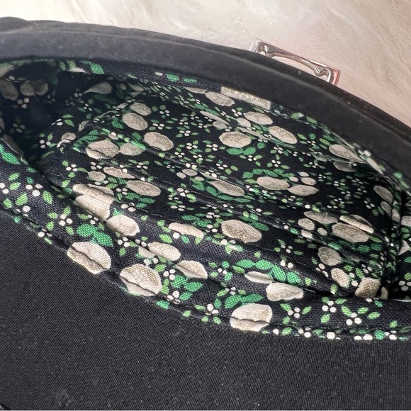 Vera Bradley Black floral quilted small wristlet purse - Picture 6 of 8